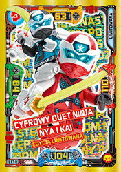 limitowana karta z kolekcji LEGO® NINJAGO® TCG5 Następny Poziom