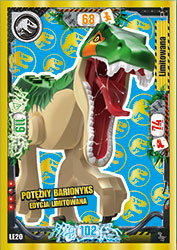 karta limitowana kolekcji LEGO® Jurassic World™ TCG seria 3