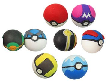 2 z 8 gumek do mazania w kształcie pokéballi