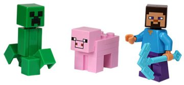 Steve + creeper + świnka