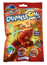 kameleony<br>(1 z 20 zabawek dołączana losowo)