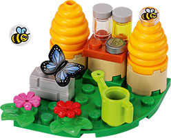 Pasieka z pszczołami