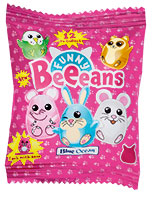figurka zabawnych zwierzątek-fasolek z serii Funny Beeeans Pink <br>zabawki dołączane losowo