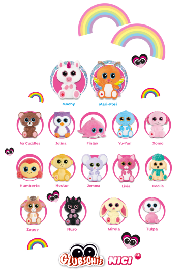 1 z 16 figurek z kolekcji Glubshis. Rainbow Edition